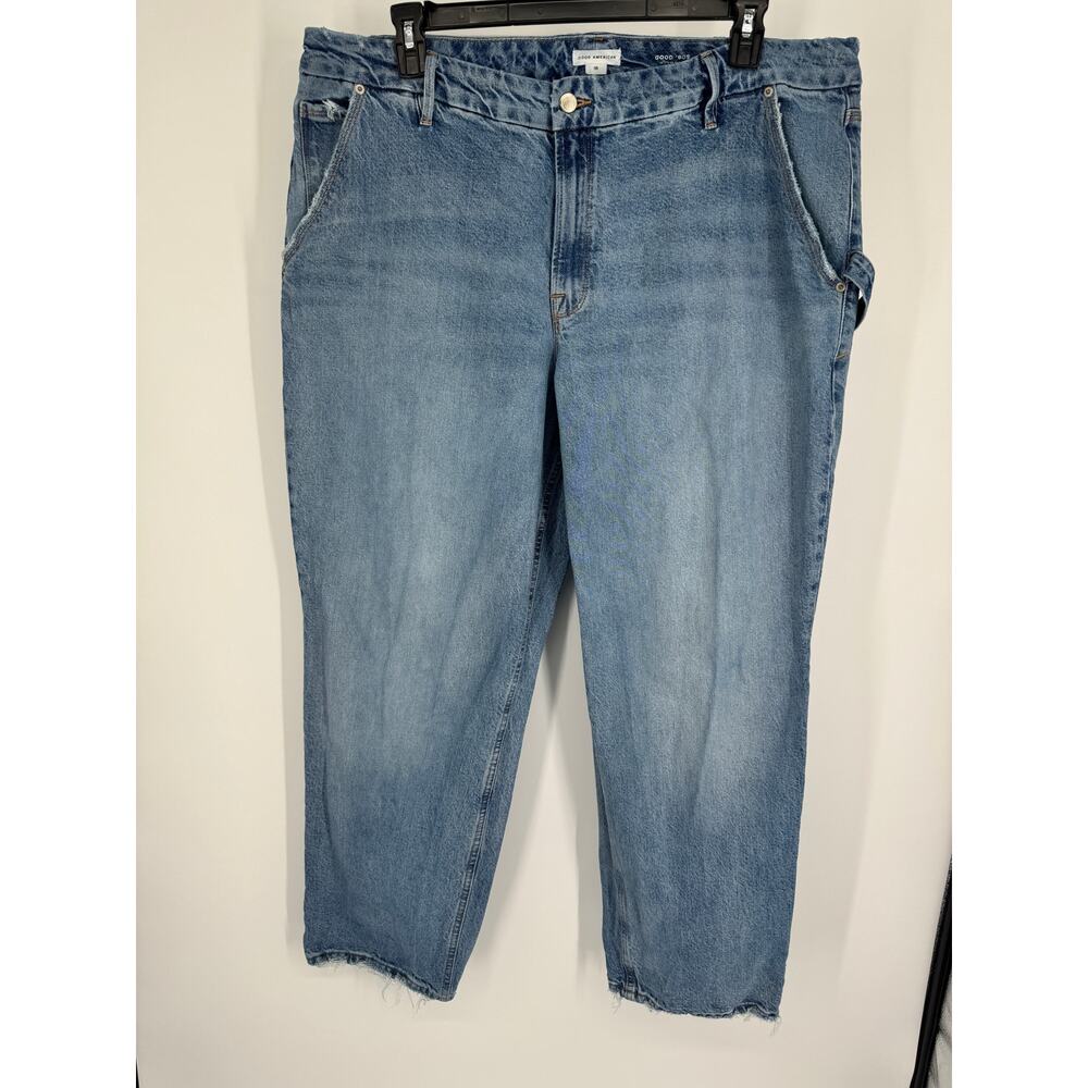 Good American Good ’90s Carpenter Baggy Jeans Size 16 - Run bigger - EUC - Picture 4 of 7